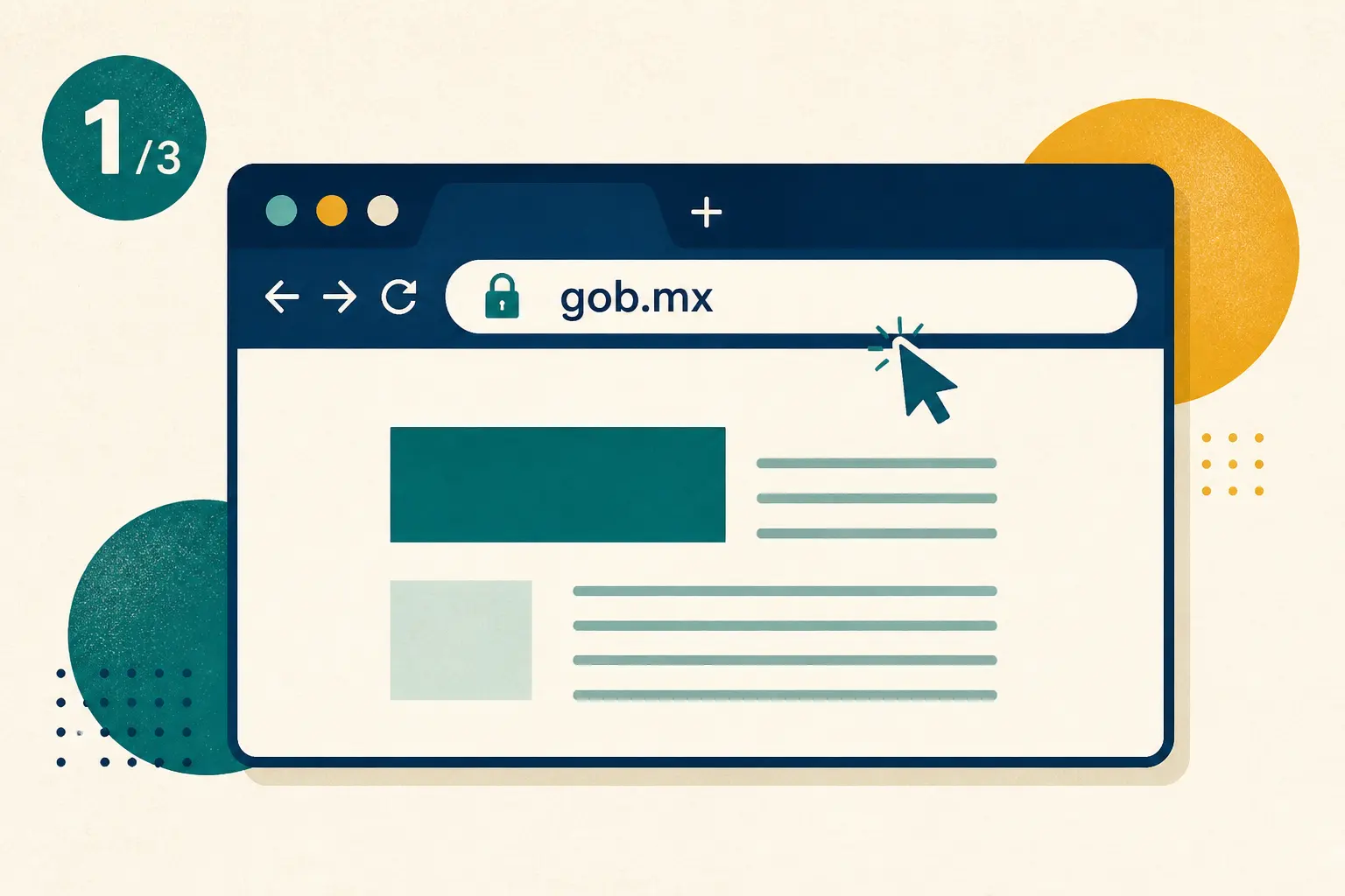Paso 1: abrir el sitio oficial gob.mx en un navegador seguro